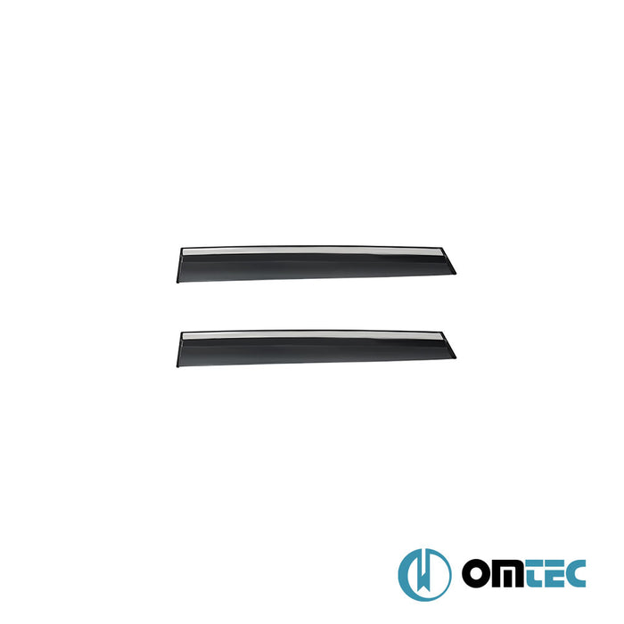 Wind Deflectors (with Chrome) Front-Rear - Nissan Qashqai - SUV J11 - (2014 - 2021)