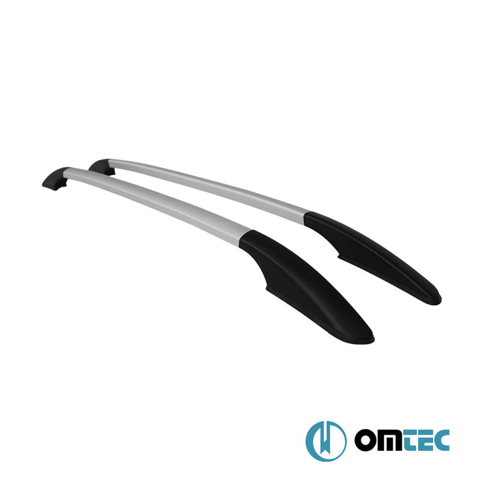 Roof Rails (Solid V2-Stick On) Silver 2 pcs. Alu. - Citroën C4 - HB 5D B7 - (2010 - 2020)