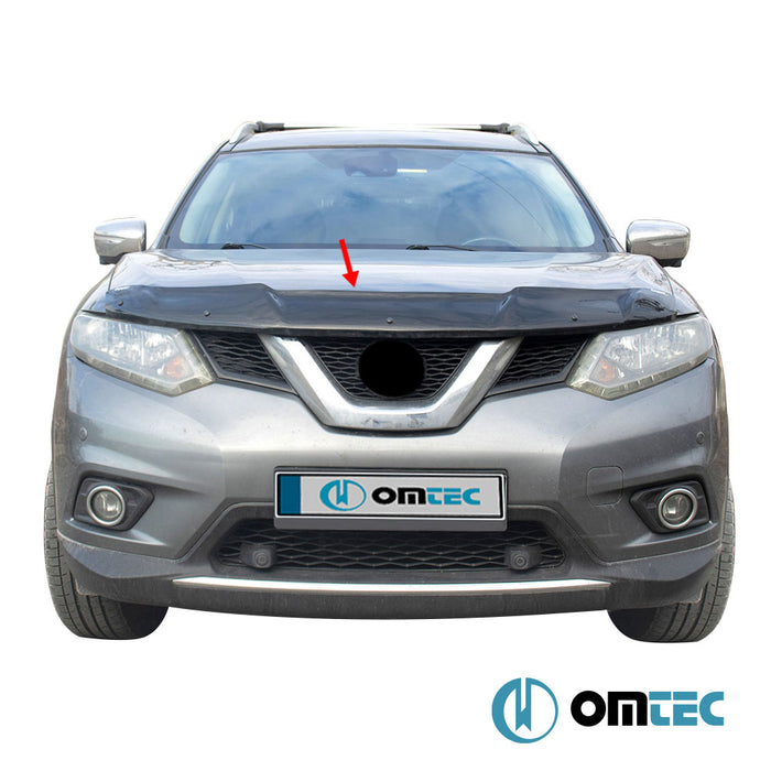 Kaput Rüzgarlığı (Siyah) ABS - Nissan X-Trail - SUV T32 - (2014 - 2021)