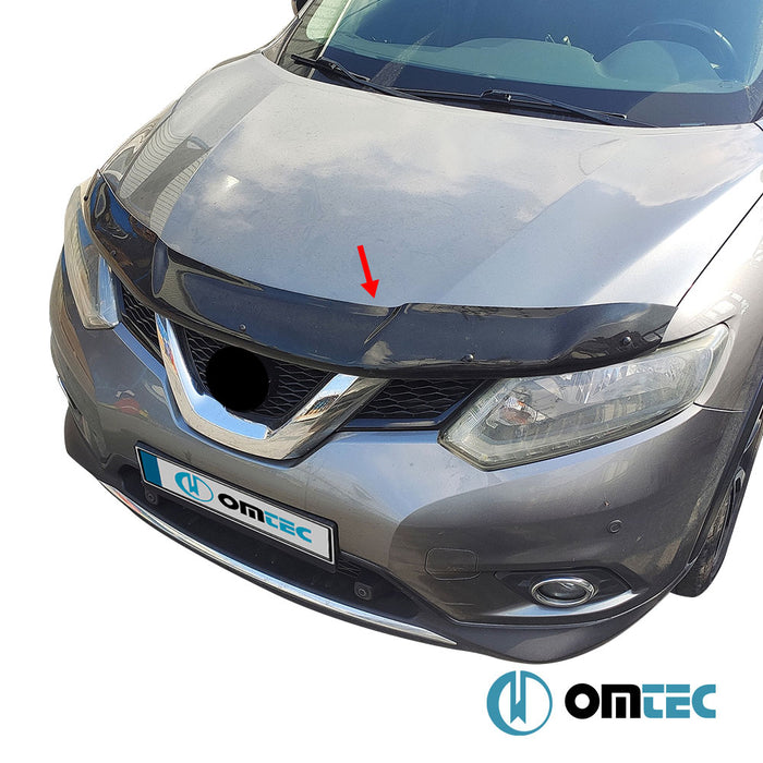 Bonnet Deflector (Black) ABS - Nissan X-Trail - SUV T32 - (2014 - 2021)