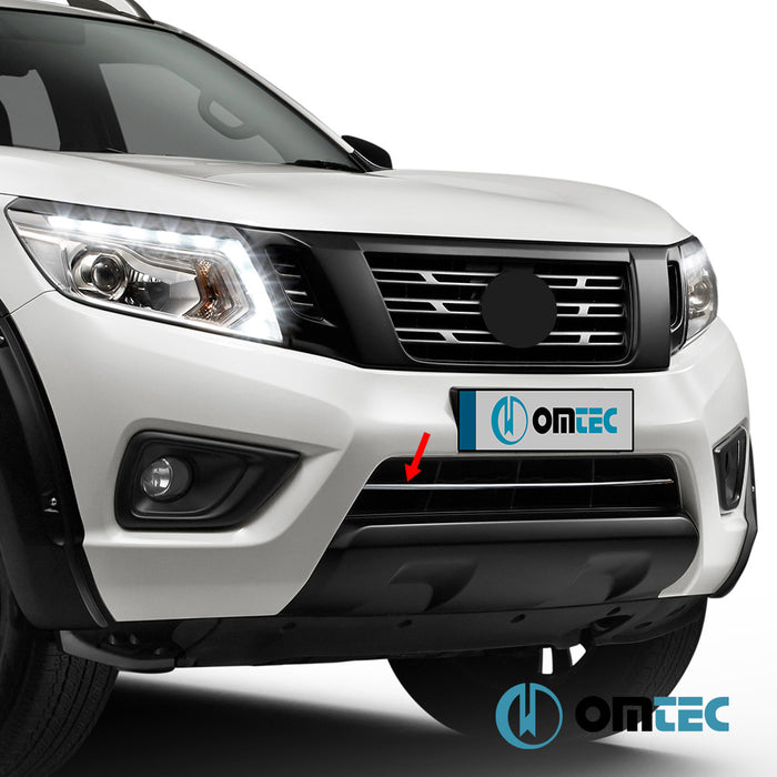 Front Bumper Streamer S.Steel (Gloss) - Nissan Navara - PK D23 - (2015 - )