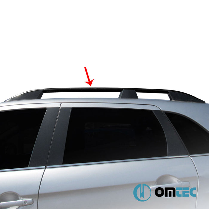 Roof Rails (Elegance) Black 2 pcs. Alu. - Chevrolet City Express - MVN I - (2015 - )