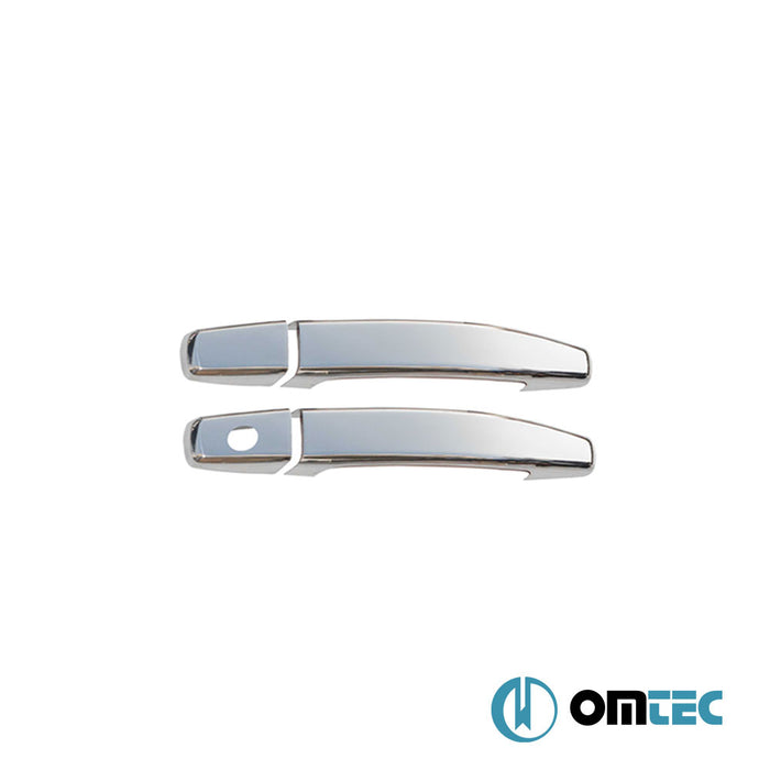 Door Handle Cover 2 Door 4 Pcs. (H1) S.Steel (Gloss) - Opel Tigra - HB 3D I - (2004 - 2009)