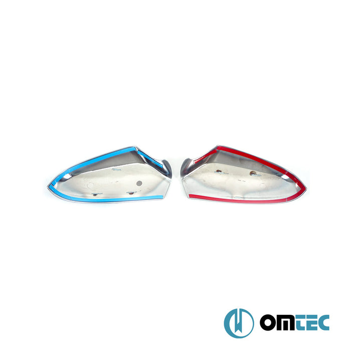 Mirror Cover 2 Pcs. ABS Satin Chrome - Opel Astra - SD A04 - (2004 - 2009)