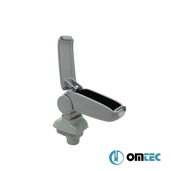 Armrest Box V1 (Leatherette+Vacuum Adapter) Gray - Opel Corsa - HB 3D S07 - (2006 - 2015)