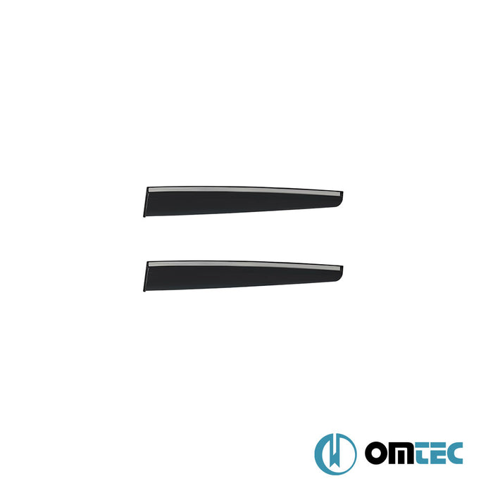 Wind Deflectors (with Chrome) Front-Rear - Opel Astra - HB 5D P10 - (2010 - 2015)