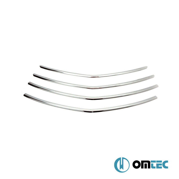 Grille de calandre - Baguette chromée en inox (Brillant) - Opel Vivaro - VAN X82 - (2014 - 2019)