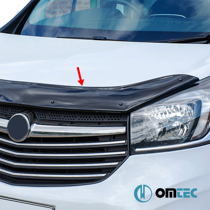 Kaput Rüzgarlığı (Siyah) ABS - Opel Vivaro - VAN X82 - (2014 - 2019)