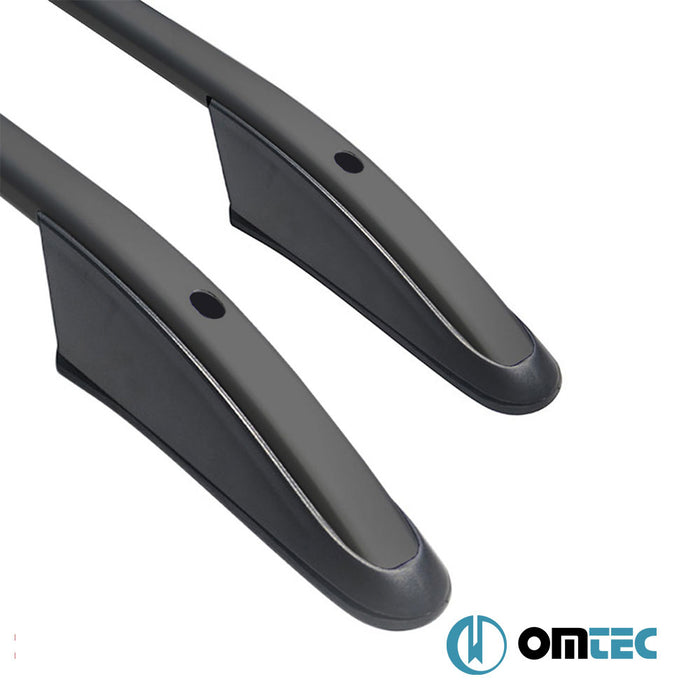 Roof Rails (Elegance) Black 2 pcs. Alu. (L1) - Opel Vivaro - VAN X82 - (2014 - 2019)