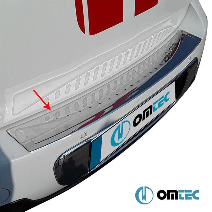 Rear Bumper Sill Cover S.Steel (Gloss) - Opel Astra - SW B16 - (2015 - 2021)