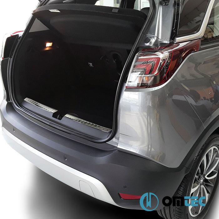 Rear Trunk Sill Cover S.Steel (Gloss) - Opel Crossland - SUV I - (2021 - )