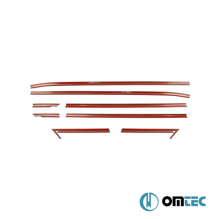 Cam Çıtası 8 Prç. P.Çelik (Parlak) - Opel Crossland - SUV I - (2021 - )
