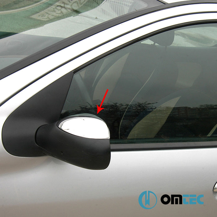 Mirror Cover 2 Pcs. S.Steel (Gloss) - Citroën Xsara Picasso - MPV C**** - (1999 - 2010)