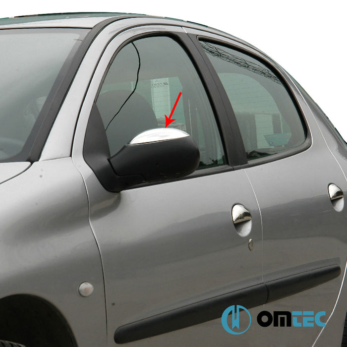 Mirror Cover 2 Pcs. S.Steel (Gloss) - Citroën Xsara Picasso - MPV C**** - (1999 - 2010)