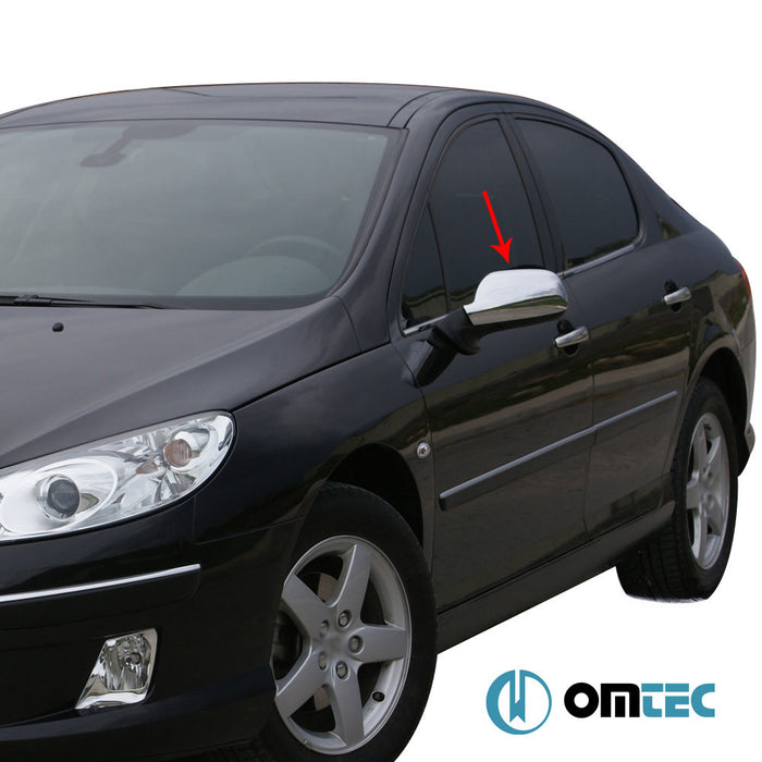 Ayna Kapağı 2 Prç. ABS Krom - Peugeot 307 - SW I - (2001 - 2008)