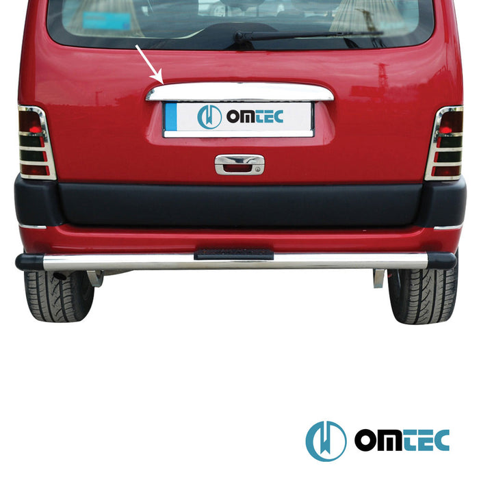 Coffre - Baguette chromée en inox (Brillant) ( Une porte ) - Citroën Berlingo - MVN M*** - (1996 - 2008)