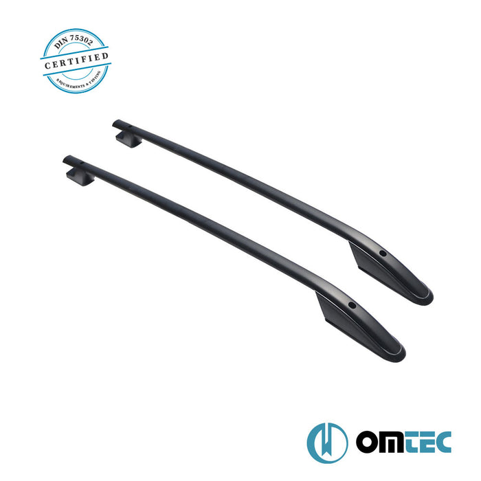 Barres De Toit Longitudinales (Sport) Noir 2 pcs. Alu. - Peugeot Partner - MVN M49 - (1997 - 2008)