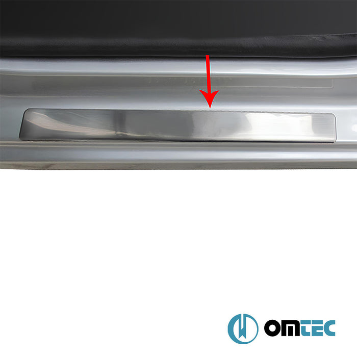 Norm Door Sill Cover 4 Pcs. S.Steel (Gloss) - Citroën Berlingo - MVN B9 PRE-FL - (2008 - 2012)