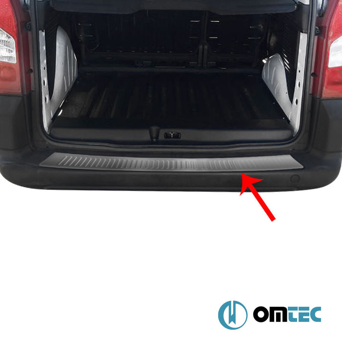 Rear Bumper Sill Cover S.Steel (Brushed) - Citroën Berlingo - MVN B9 - (2008 - 2018)