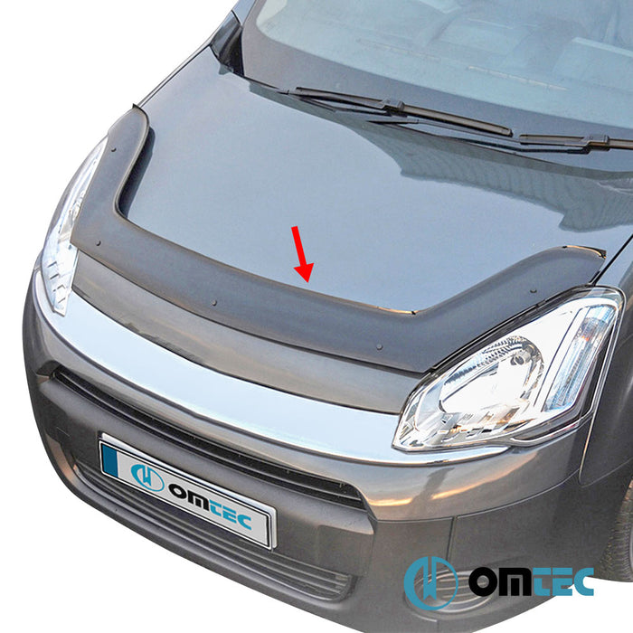 Kaput Rüzgarlığı (Siyah) ABS - Citroën Berlingo - MVN B9 - (2008 - 2018)