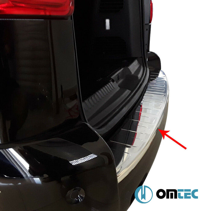 Rear Bumper Sill Cover (L1-L2) S.Steel (Gloss) - Citroën Jumpy/Dispatch - VAN III - (2017 - )