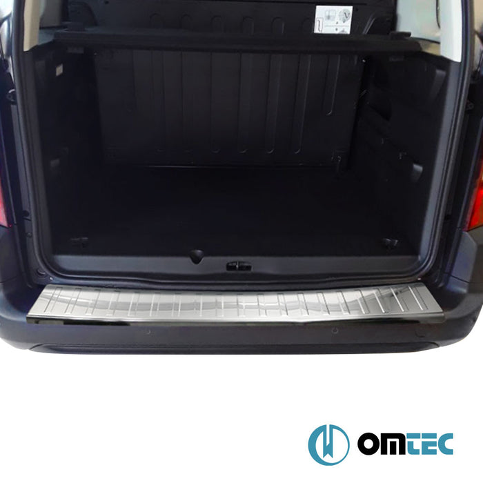 Rear Bumper Sill Cover S.Steel (Gloss) - Citroën Berlingo - MVN K9 - (2019 - )