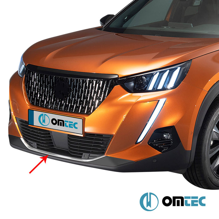 Ön Tampon Çıtası P.Çelik (Parlak) - Peugeot 2008 - SUV P24 PRE-FL - (2020 - 2023)