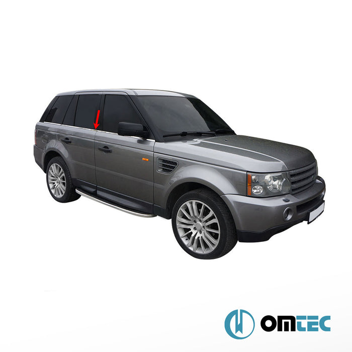 Cam Çıtası 6 Prç. P.Çelik (Parlak) - Land Rover Range Rover Sport - SUV L320 - (2005 - 2013)