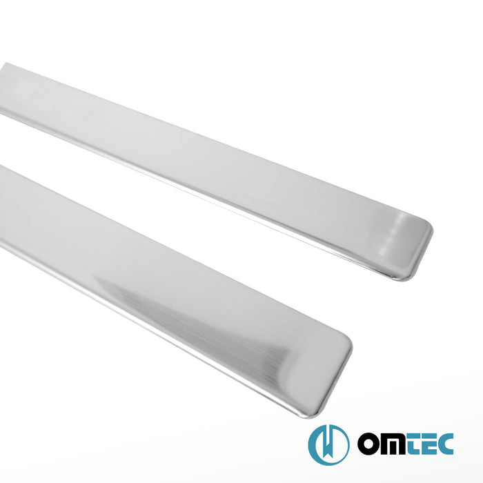 Line Door Sill Cover 2 Pcs. S.Steel (Gloss) - Renault Megane - CP I - (1995 - 2002)