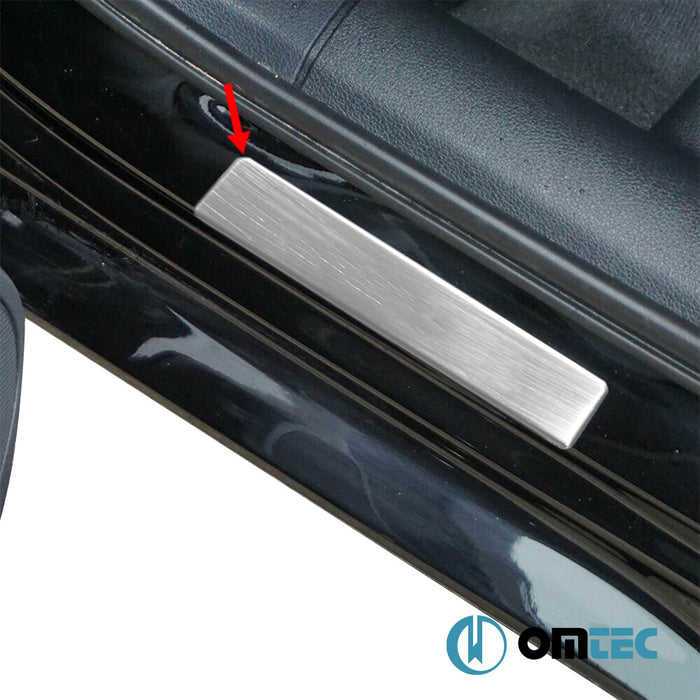 Line Door Sill Cover 4 Pcs. S.Steel (Gloss) - Renault Megane - HB 5D III - (2009 - 2016)