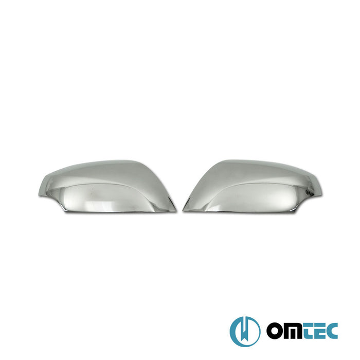 Rétroviseur - Coquilles chromées en inox (Brillant) - 2 pièces - Renault Megane - HB 3D III - (2009 - 2016)