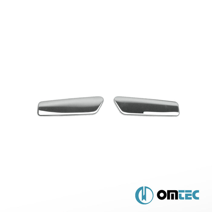 Rear Door Handle Cover 2 Pcs. S.Steel (Gloss) - Renault Clio - HB 5D BH - (2012 - 2018)