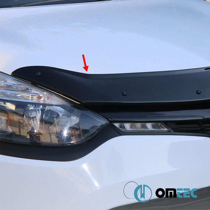 Bonnet Deflector (Black) ABS - Renault Clio - HB 5D BH - (2012 - 2018)