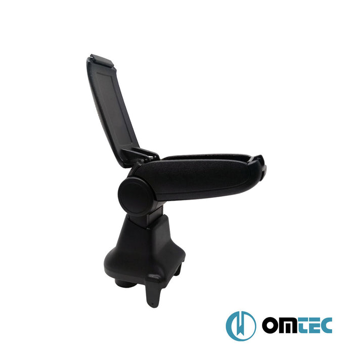 Armrest Box V1 (Leatherette+ABS Adapter) Black - Renault Clio - HB 3D BH - (2012 - 2018)