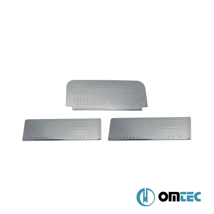 Norm Door Sill Covers 3 Pcs. S.Steel (Gloss) - Nissan Primastar - VAN X83 - (2001 - 2014)