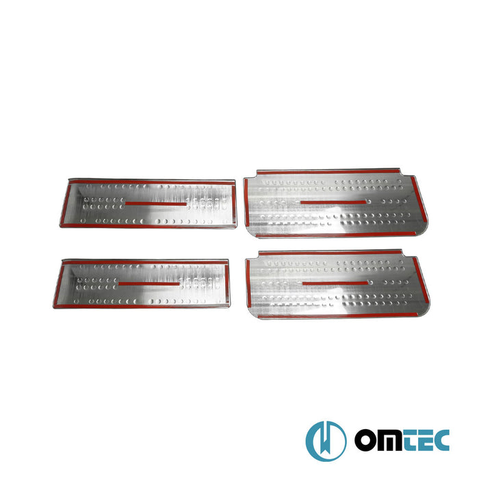 Norm Door Sill Cover 4 Pcs. S.Steel (Gloss) - Opel Vivaro - VAN X83 - (2001 - 2014)