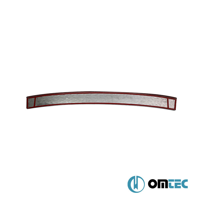 Rear Bumper Sill Cover (Silver Anodized) Aluminium - Opel Vivaro - VAN X83 - (2001 - 2014)