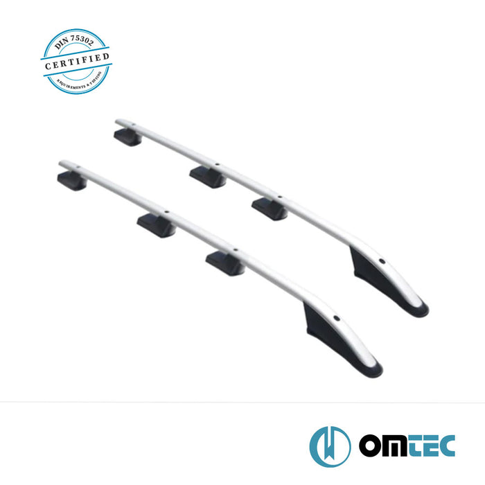 Barres De Toit Longitudinales (Sport) Gris 2 pcs. Alu. (L1 EU. Ver.) - Opel Vivaro - VAN X83 - (2001 - 2014)