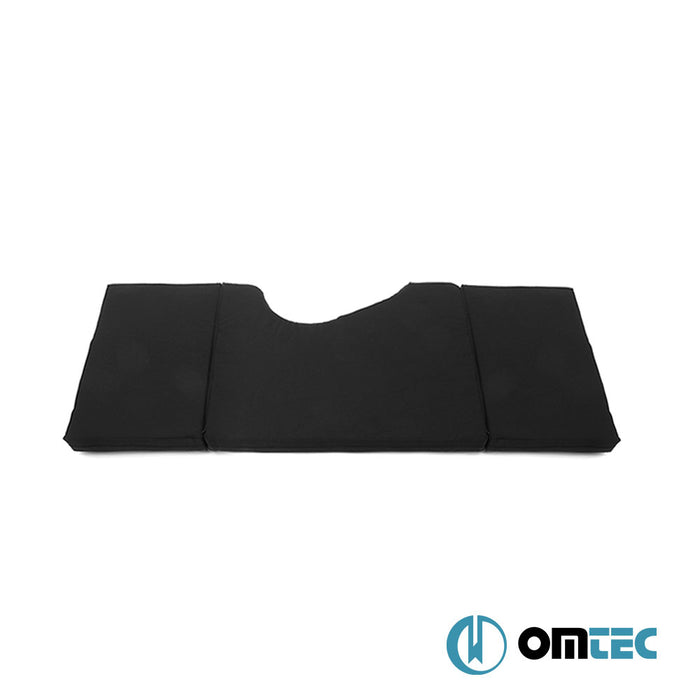 Matelas de Cabine Pliable (Noir) 1 Pc. Conduite à gauche (6 cm Mousse/22 Densité/ 1.8 cm MDF) - Opel Vivaro - VAN X83 - (2001 - 2014)