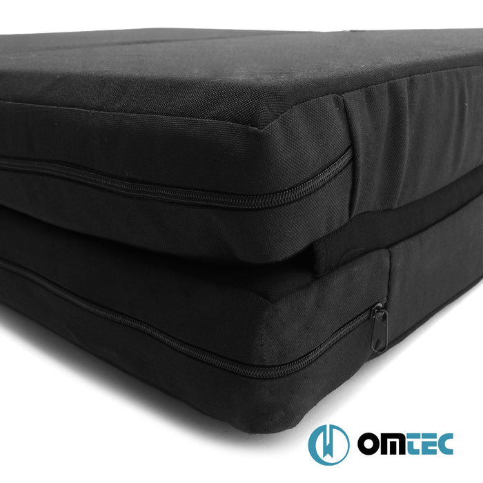 Matelas de Cabine Pliable (Noir) 1 Pc. Conduite à gauche (6 cm Mousse/22 Densité/ 1.8 cm MDF) - Opel Vivaro - VAN X83 - (2001 - 2014)