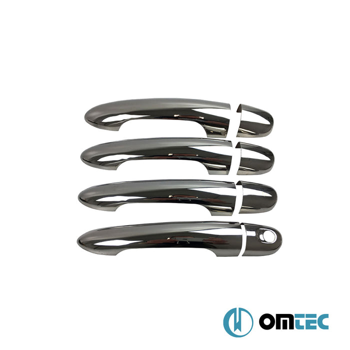 Door Handle Cover 4 Door 8 Pcs. (H1) S.Steel (Gloss) - Mercedes-Benz Citan - MVN W415 - (2013 - 2021)