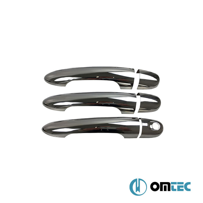 Door Handle Cover 3 Door 6 Pcs. (H1) S.Steel (Gloss) - Mercedes-Benz Citan - MVN W415 - (2013 - 2021)