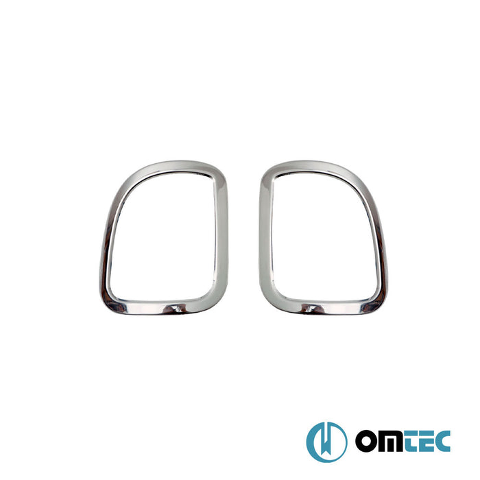 Réflecteur arrière - Contours chromé en inox (Brillant) - - Mercedes-Benz Citan - MVN W415 - (2013 - 2021)