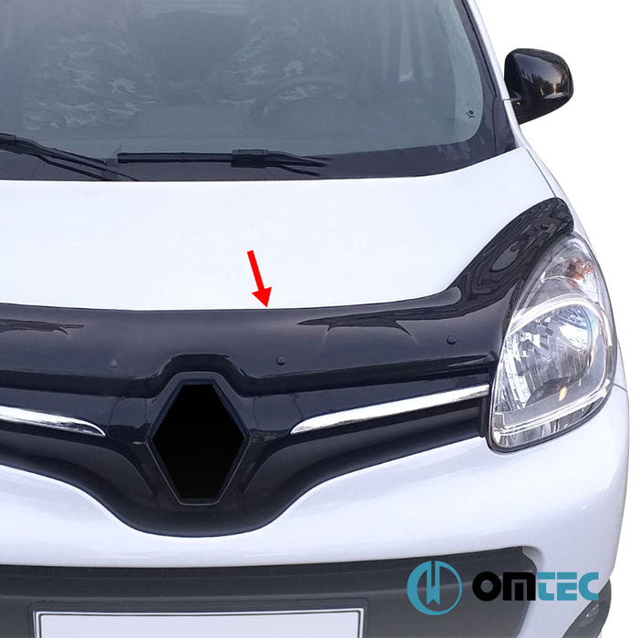 Bonnet Deflector (Black) ABS - Renault Kangoo - MVN FC FL - (2013 - 2021)