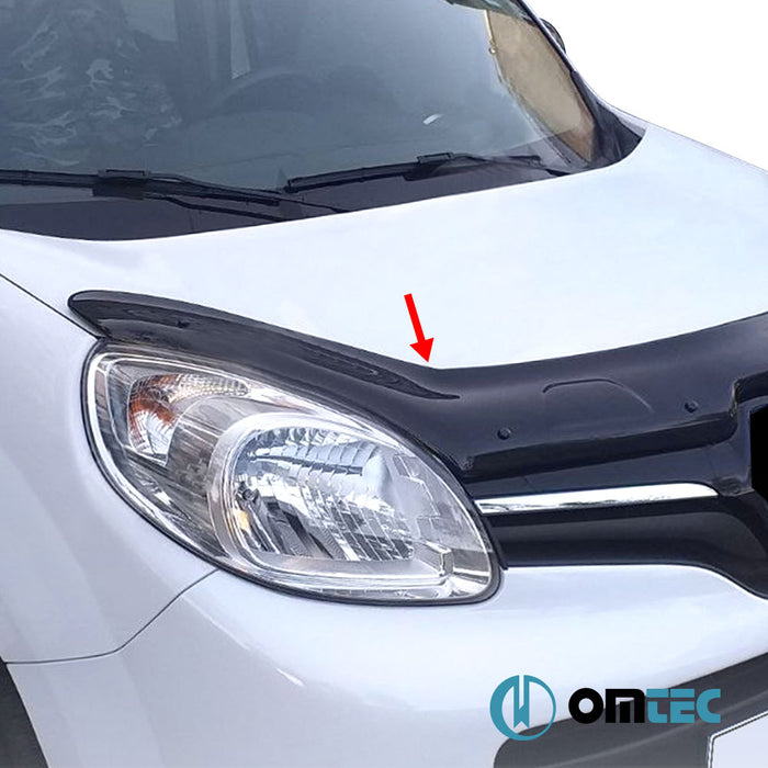 Bonnet Deflector (Black) ABS - Renault Kangoo - MVN FC FL - (2013 - 2021)