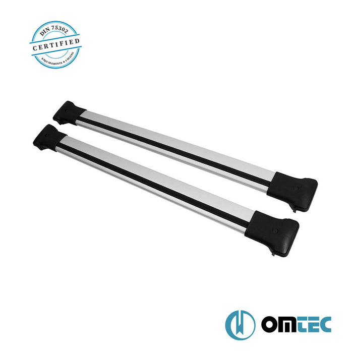 Barres De Toit Transversales (Elegance) Gris 2 Pcs. Alu. (Av=Ar) - Volkswagen Amarok - PK II - (2022 - )