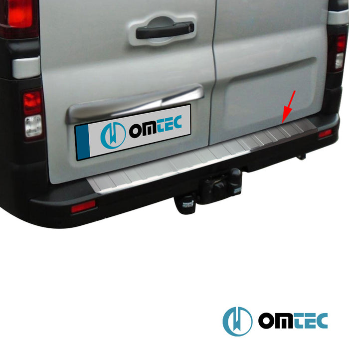 Pare chocs arrière - Seuil chromé en inox (Brossé) - Opel Vivaro - VAN X82 - (2014 - 2019)