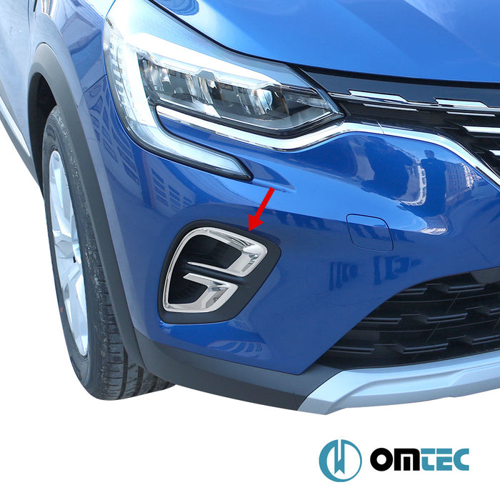 Feu anti brouillard - Contours chromé en ABS - 2 pièces - Renault Captur - SUV II - (2020 - )