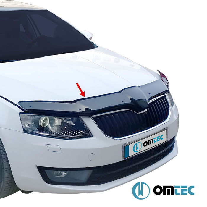 Kaput Rüzgarlığı (Siyah) ABS - Skoda Octavia - SW 5E - (2013 - 2019)