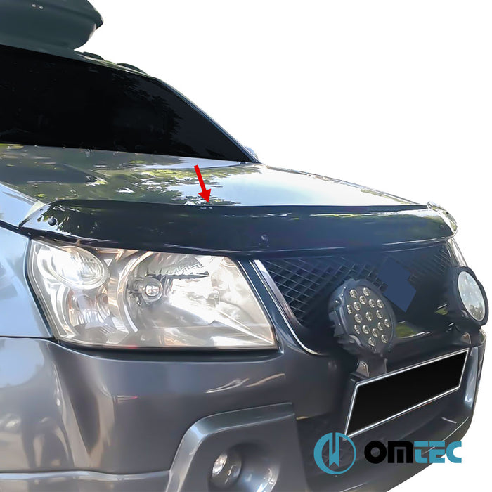 Bonnet Deflector (Black) ABS - Suzuki Grand Vitara - SUV JT - (2006 - 2015)